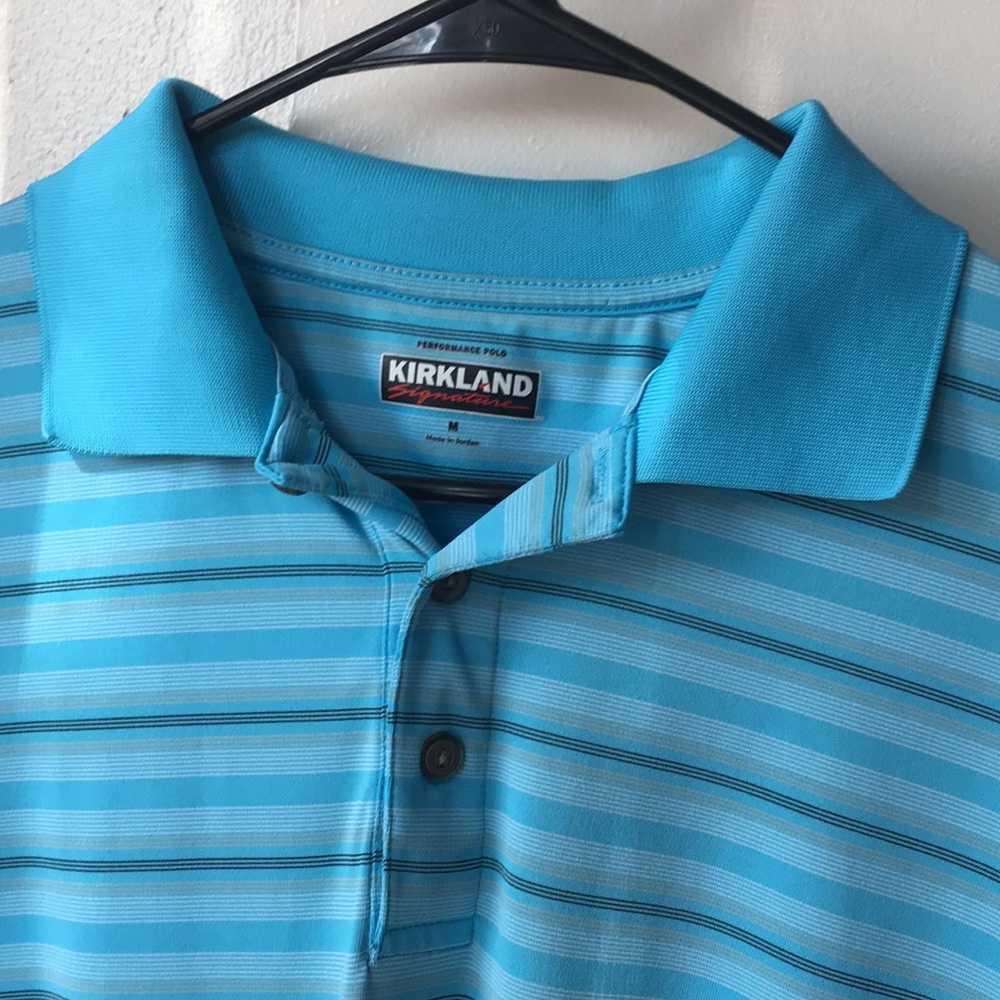 Kirkland Signature- Light Blue Performance Polo